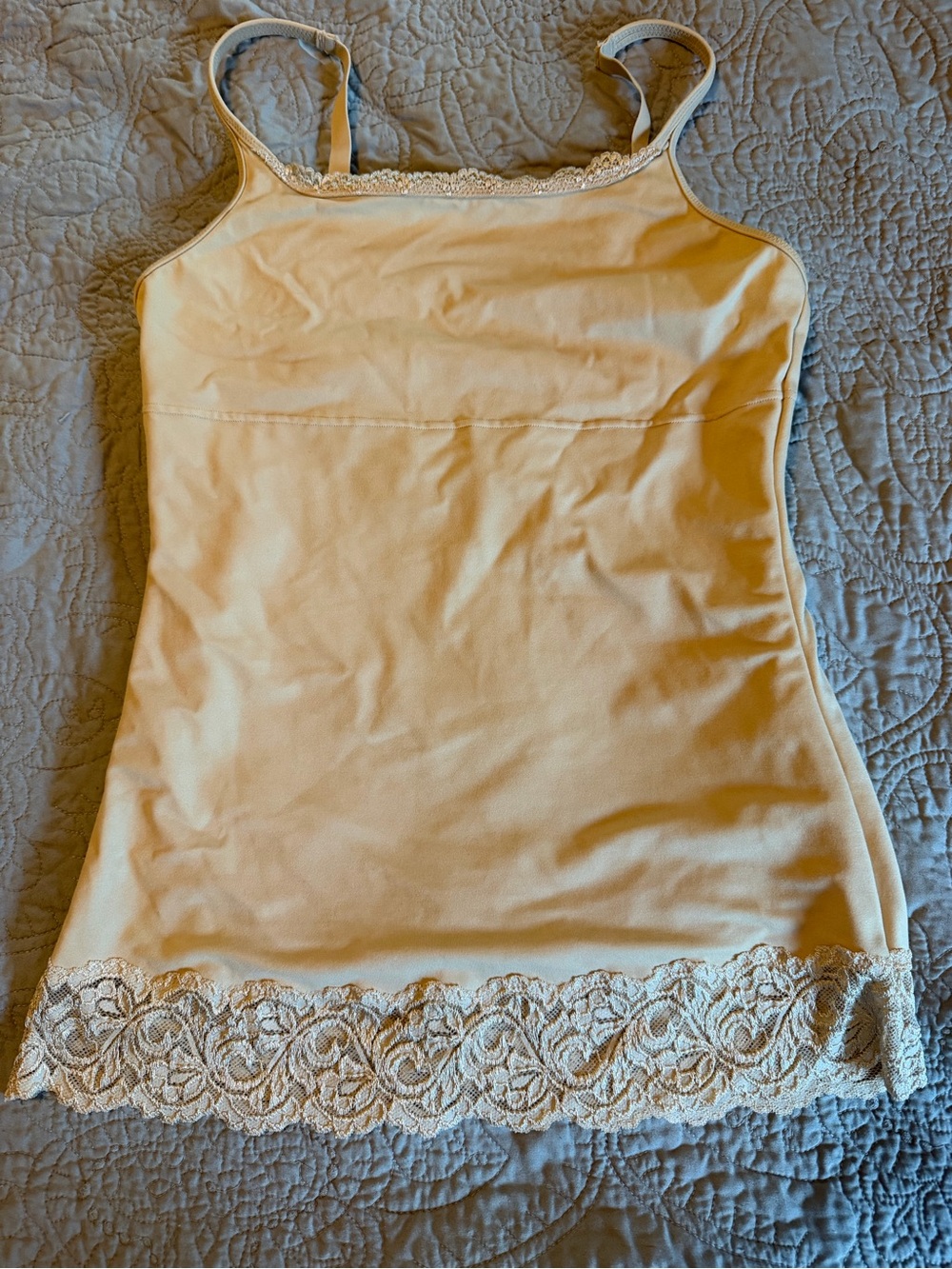 Women’s Lace-Trim Cami Tank Top - Cream